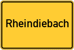 Place name sign Rheindiebach