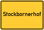 Place name sign Stockbornerhof
