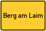 Place name sign Berg am Laim