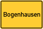 Place name sign Bogenhausen