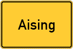 Place name sign Aising