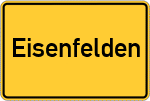 Place name sign Eisenfelden