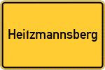 Place name sign Heitzmannsberg, Kreis Altötting
