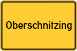 Place name sign Oberschnitzing