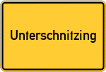 Place name sign Unterschnitzing