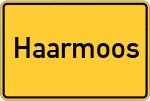 Place name sign Haarmoos, Gemeinde Leobendorf