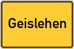 Place name sign Geislehen
