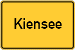Place name sign Kiensee