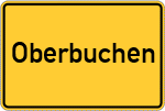Place name sign Oberbuchen