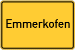 Place name sign Emmerkofen