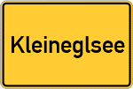 Place name sign Kleineglsee