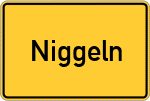 Place name sign Niggeln