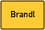 Place name sign Brandl