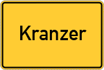 Place name sign Kranzer