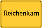 Place name sign Reichenkam, Starnberger See