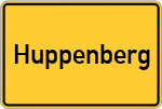 Place name sign Huppenberg