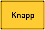 Place name sign Knapp
