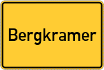 Place name sign Bergkramer