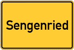 Place name sign Sengenried