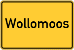 Place name sign Wollomoos