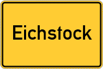 Place name sign Eichstock