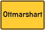 Place name sign Ottmarshart