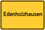 Place name sign Edenholzhausen