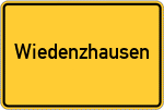 Place name sign Wiedenzhausen