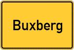 Place name sign Buxberg