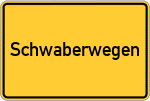 Place name sign Schwaberwegen