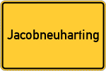 Place name sign Jacobneuharting