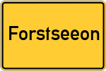 Place name sign Forstseeon