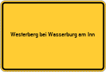 Place name sign Westerberg bei Wasserburg am Inn