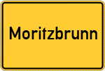Place name sign Moritzbrunn
