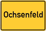 Place name sign Ochsenfeld