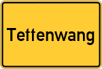 Place name sign Tettenwang, Altmühl