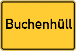 Place name sign Buchenhüll, Bayern