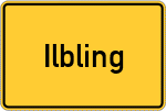 Place name sign Ilbling
