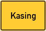 Place name sign Kasing