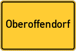 Place name sign Oberoffendorf