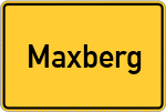 Place name sign Maxberg