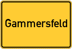 Place name sign Gammersfeld