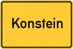 Place name sign Konstein
