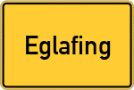 Place name sign Eglafing