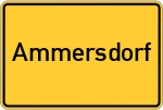 Place name sign Ammersdorf