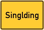 Place name sign Singlding