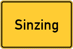Place name sign Sinzing