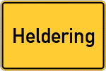 Place name sign Heldering, Vils