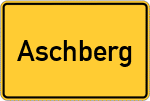 Place name sign Aschberg