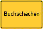 Place name sign Buchschachen